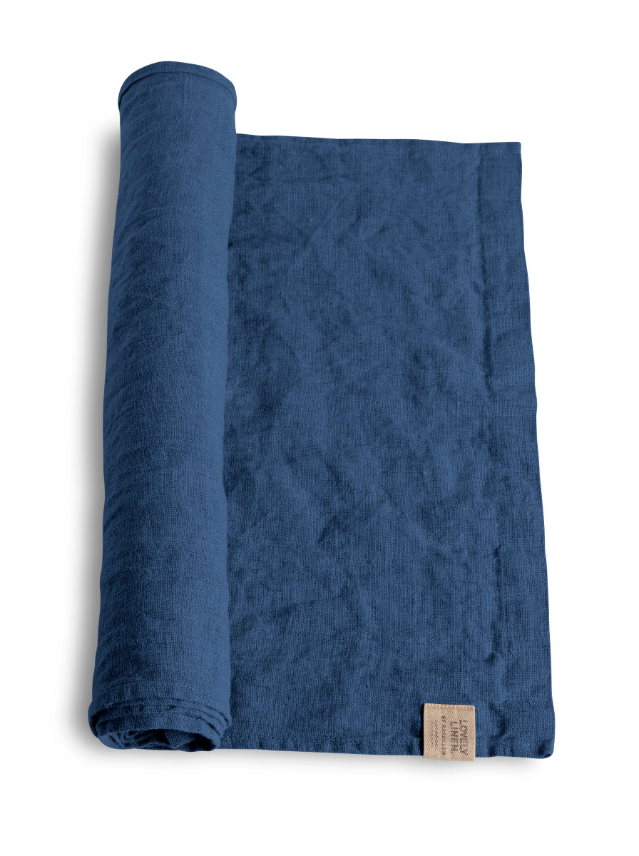 Lovely Linen Lovely Tischläufer Leinen denim blue 47 x 150 cm