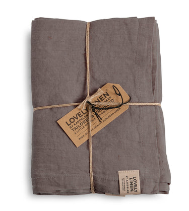 Lovely Linen Misty Tischläufer Leinen grey 45 x 150 cm