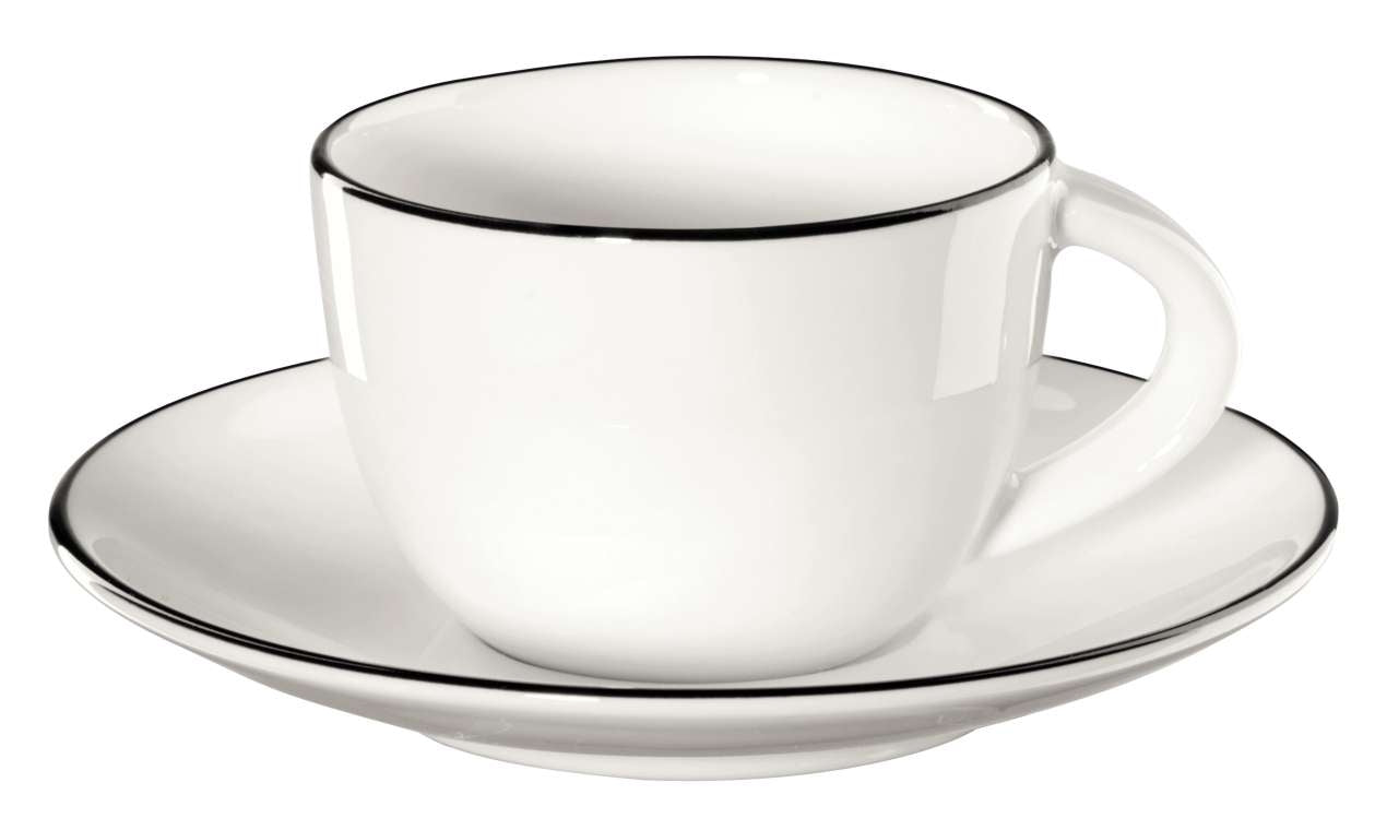 ASA à table ligne noire Espressotasse mit Untertasse