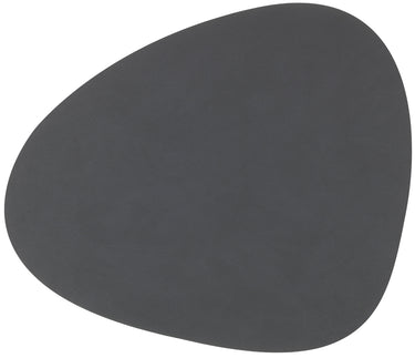 LIND DNA NUPO Tischset Curve L anthrazit 37 x 44 cm