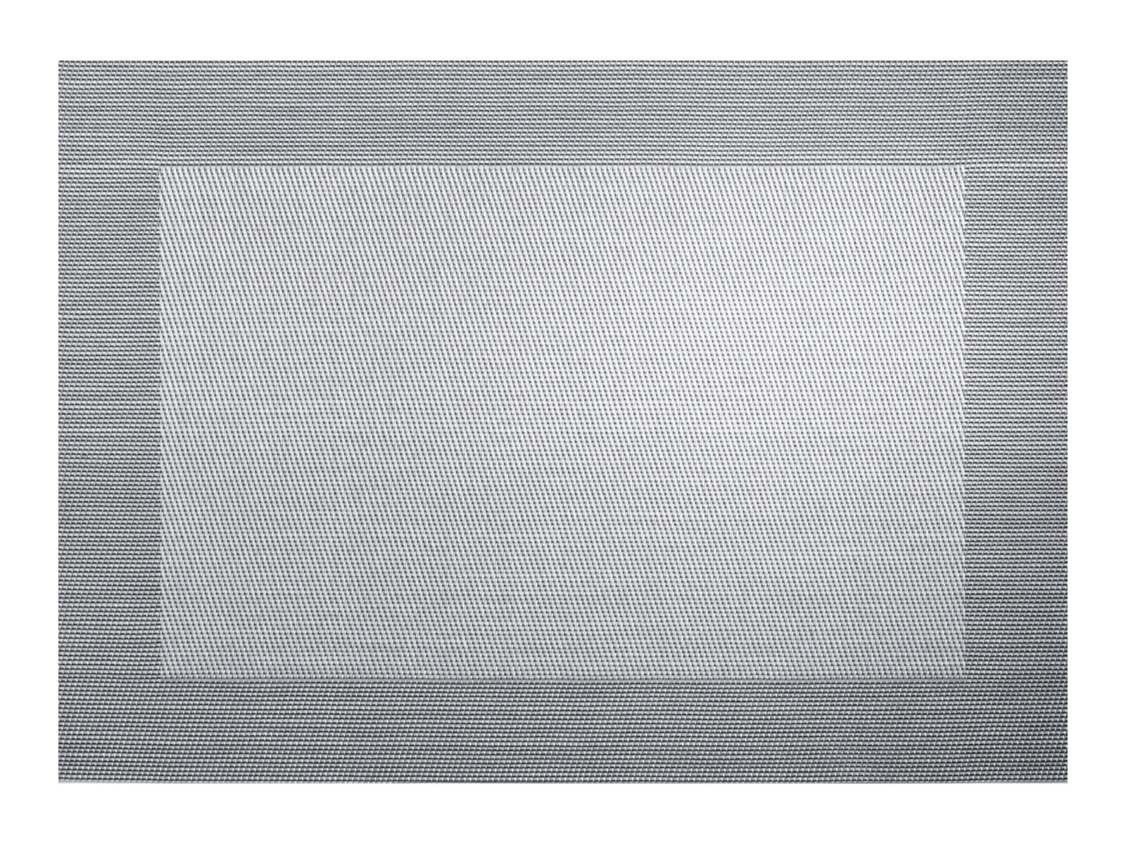ASA Tischset gewebter Rand silver black metallic 46 cm Freisteller