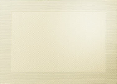 ASA Tischset gewebter Rand sand metallic 46 x 33 cm