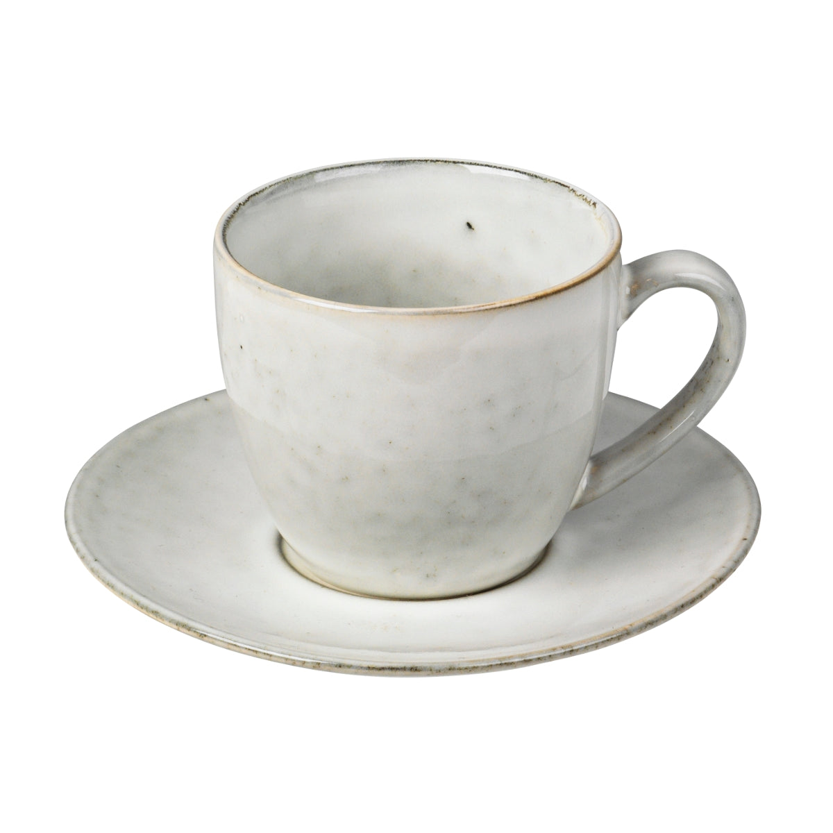 Broste Copenhagen NORDIC SAND Tasse mit Untertasse 0,15 l