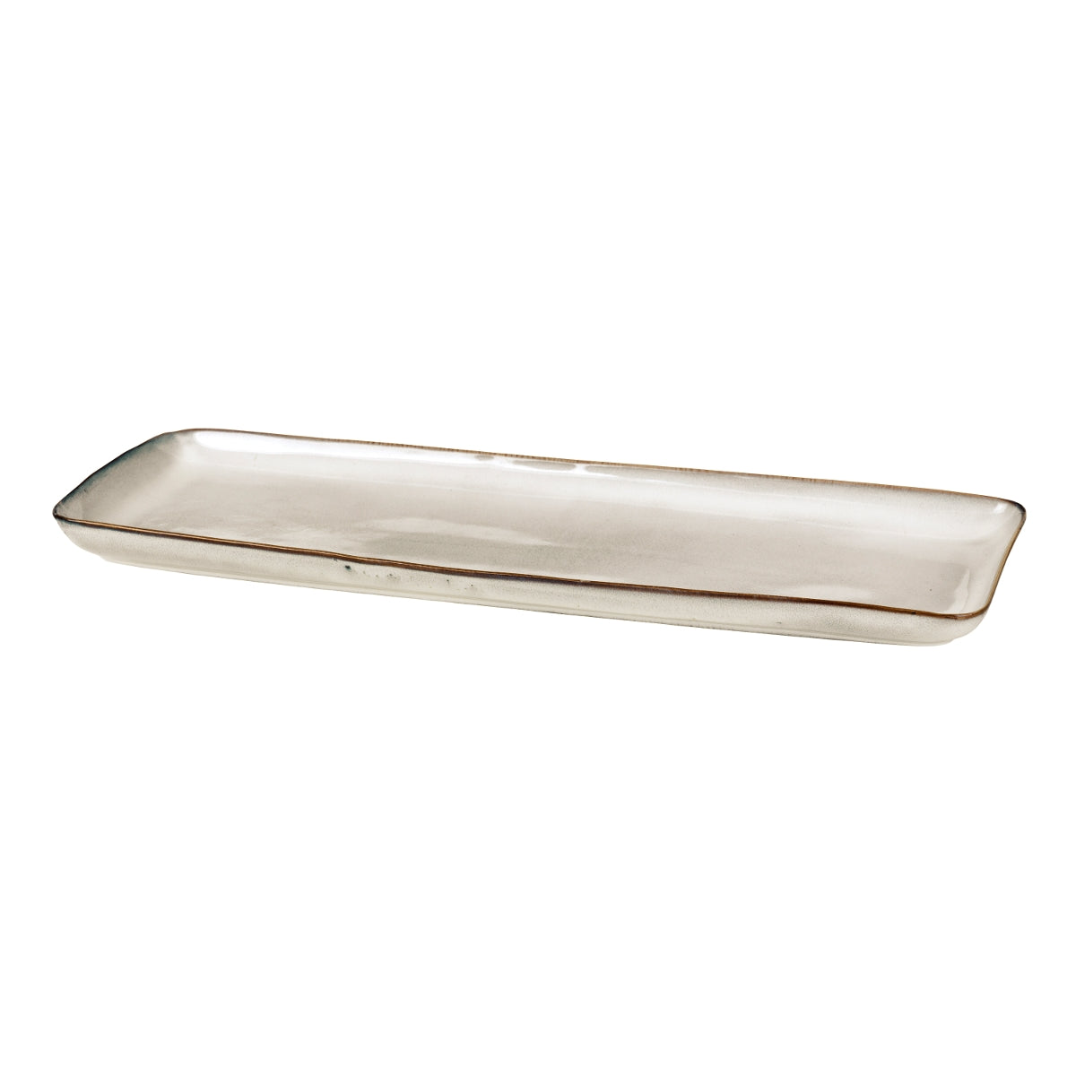 Broste Copenhagen NORDIC SAND Platte eckig 12,5 x 35 cm