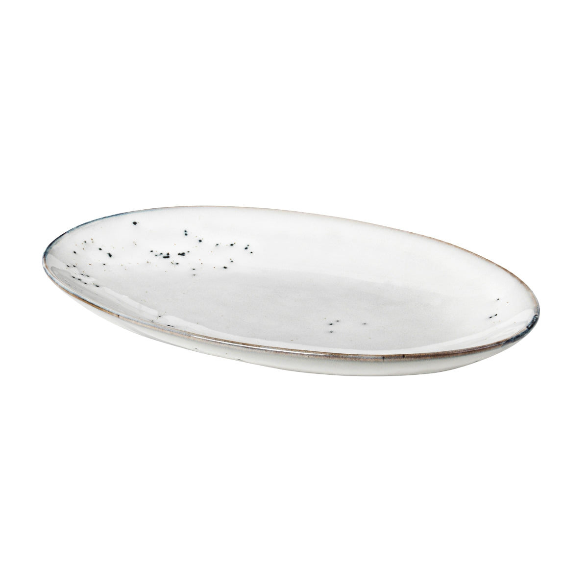 Broste Copenhagen NORDIC SAND Platte oval S 13,6 x 22 cm