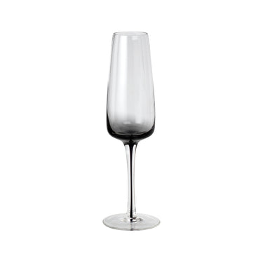 Broste Copenhagen Champagnerglas SMOKE klar/grau 0,2 l 4er Set