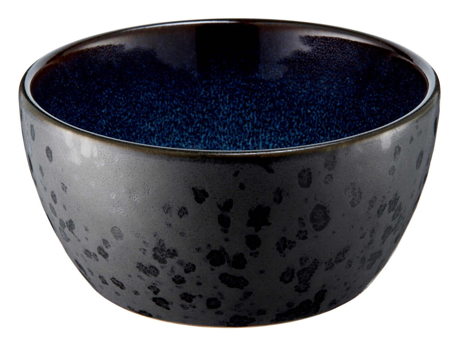 Bitz Bowl matt black / shiny dark blue 12 cm