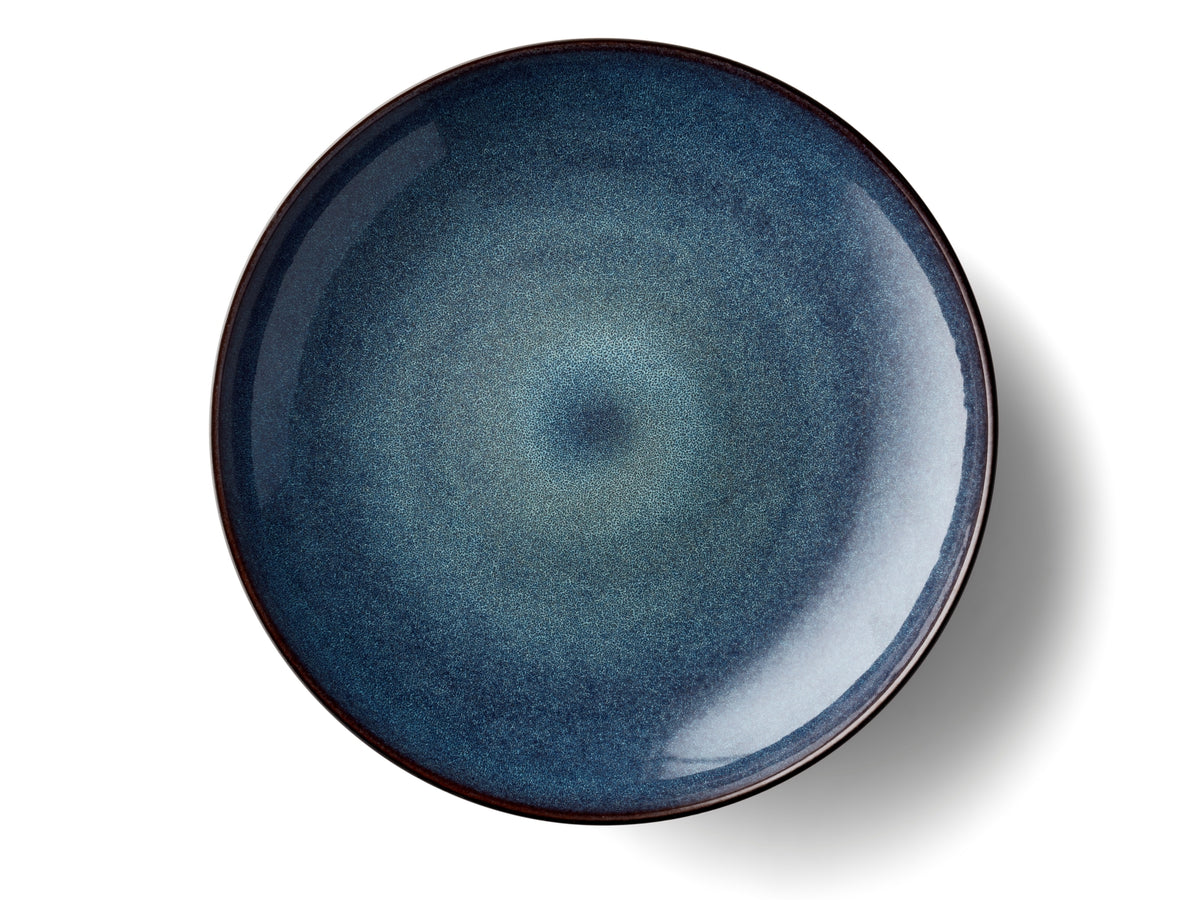 Bitz Servierschale matt black / shiny dark blue 40 cm