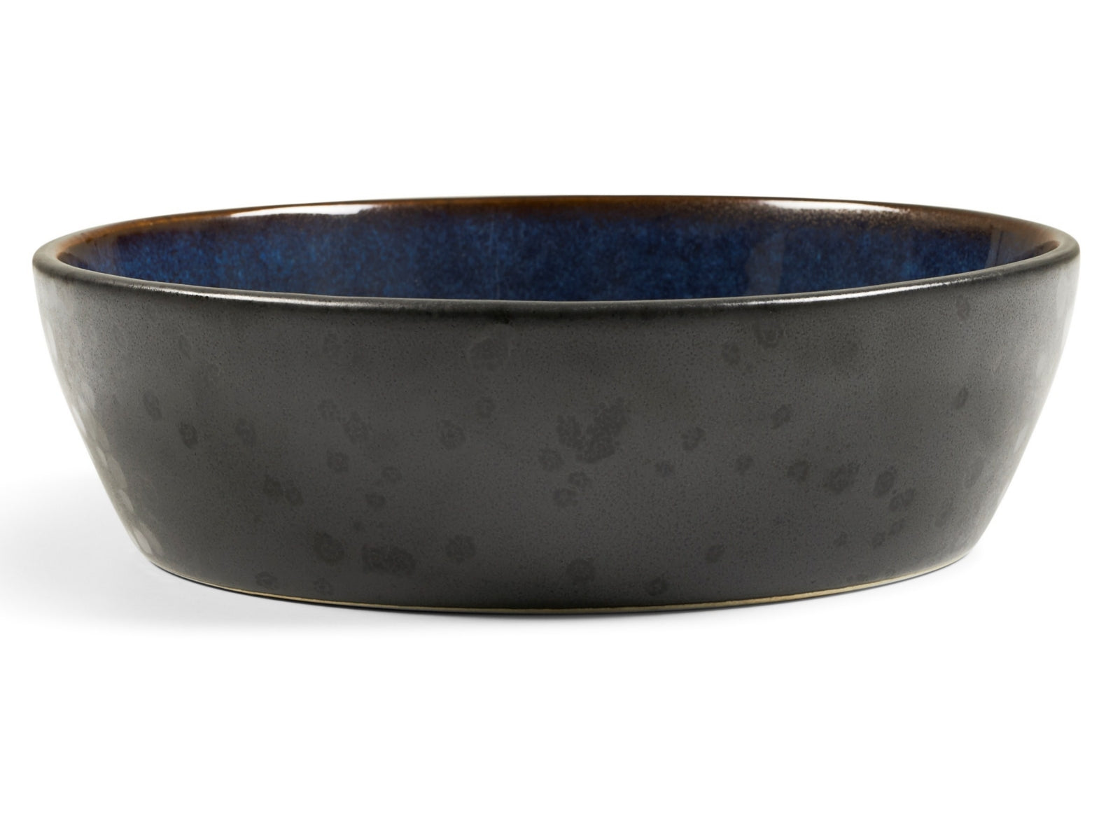 Bitz Bowl matt black / shiny dark blue 18 cm