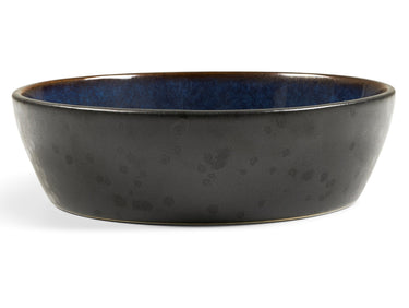 Bitz Bowl matt black / shiny dark blue 18 cm