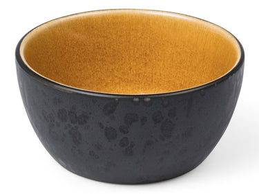 Bitz Bowl matt black / shiny amber 10 cm