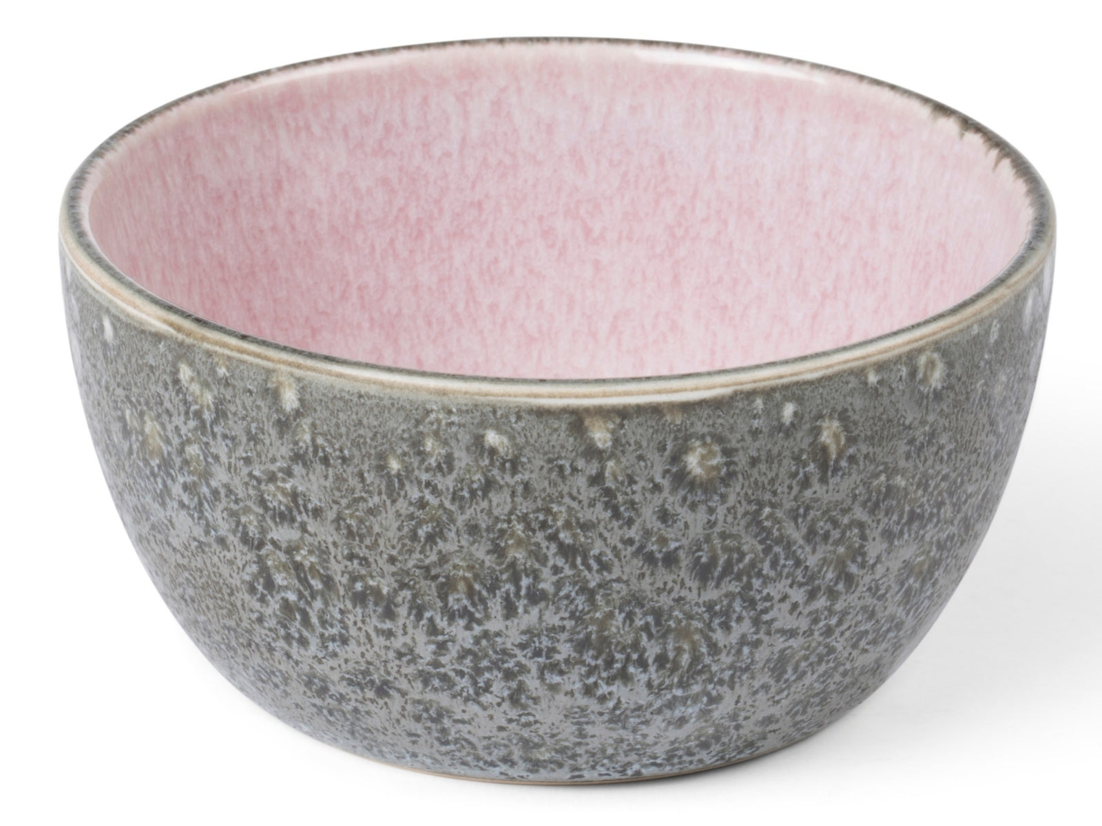 Bitz Bowl matt grey / shiny light pink 10 cm