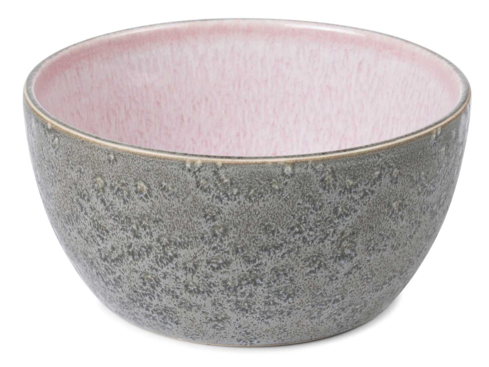 Bitz Bowl matt grey / shiny light pink 14 cm