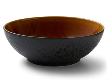 Bitz Salatschüssel matt black / shiny amber 30 cm