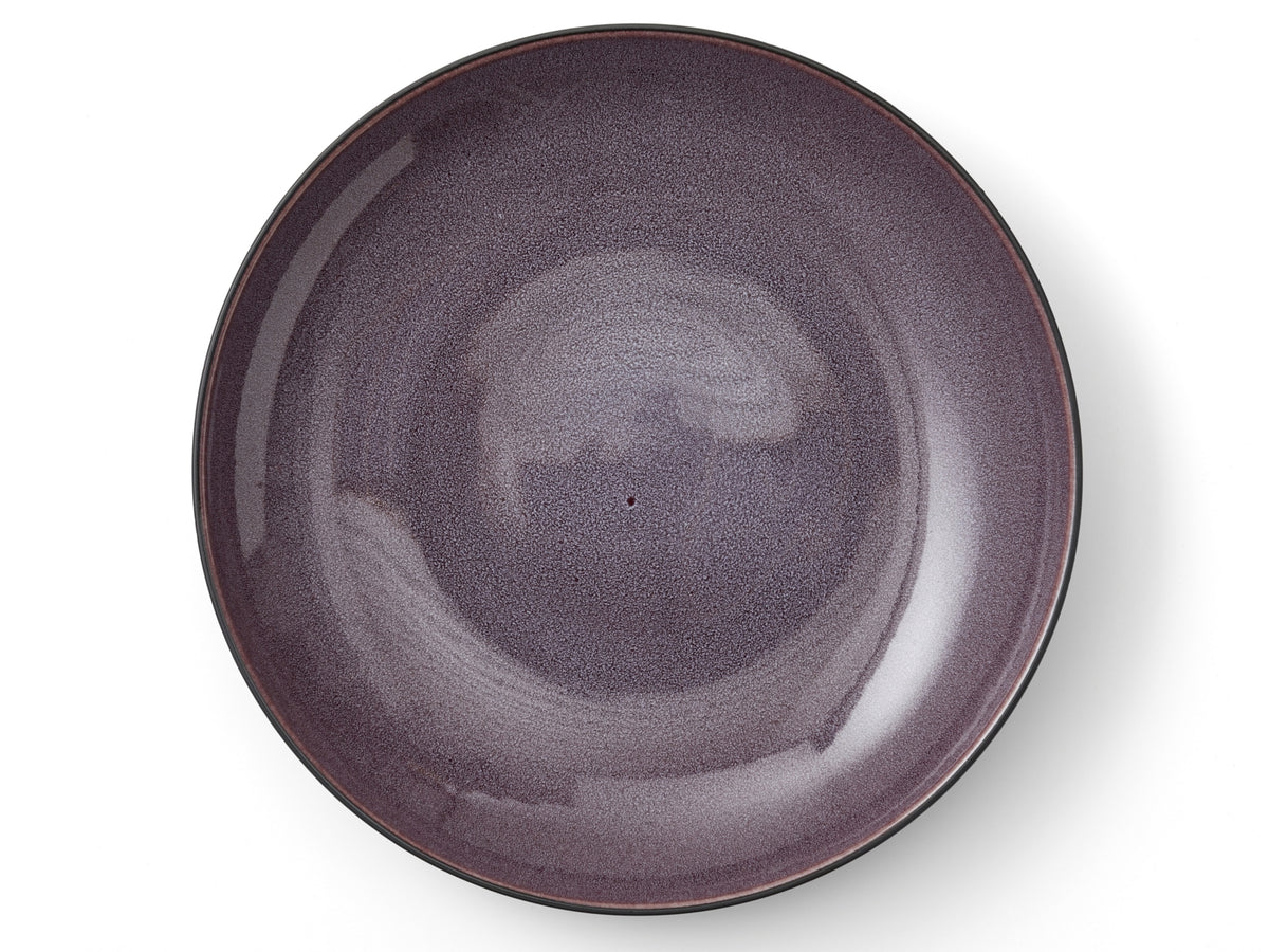 Bitz Schale matt black / shiny lilac 40 cm