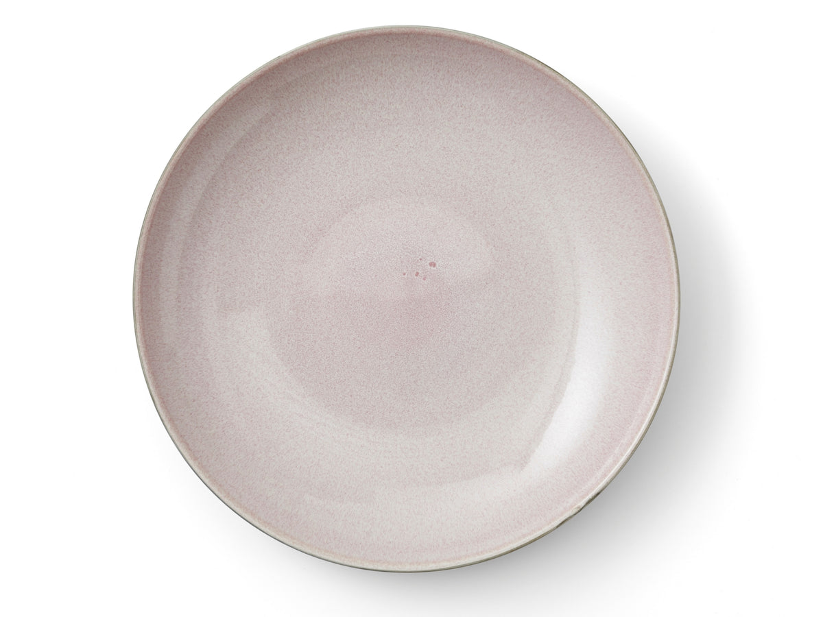 Bitz Schale matt grey / shiny light pink 40 cm