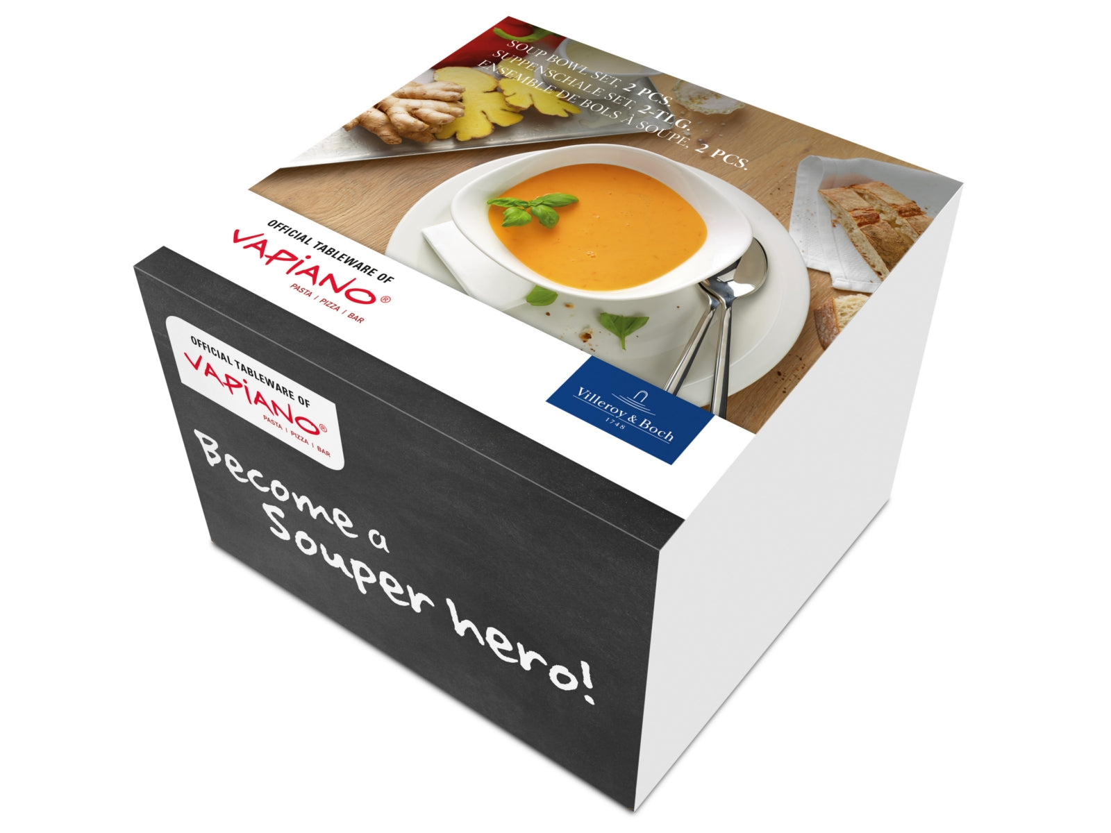 Villeroy & Boch Vapiano Suppenschale Set 2tlg. 18 x 16 cm