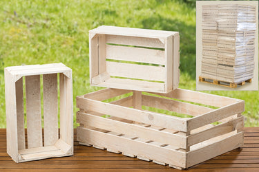 Boltze Porto Obstkiste Box weiss 60 cm