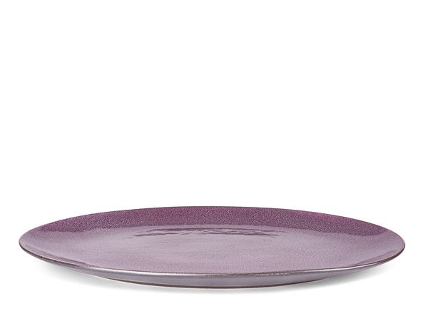 Bitz Schale oval matt black / shiny lilac 45 x 34 cm