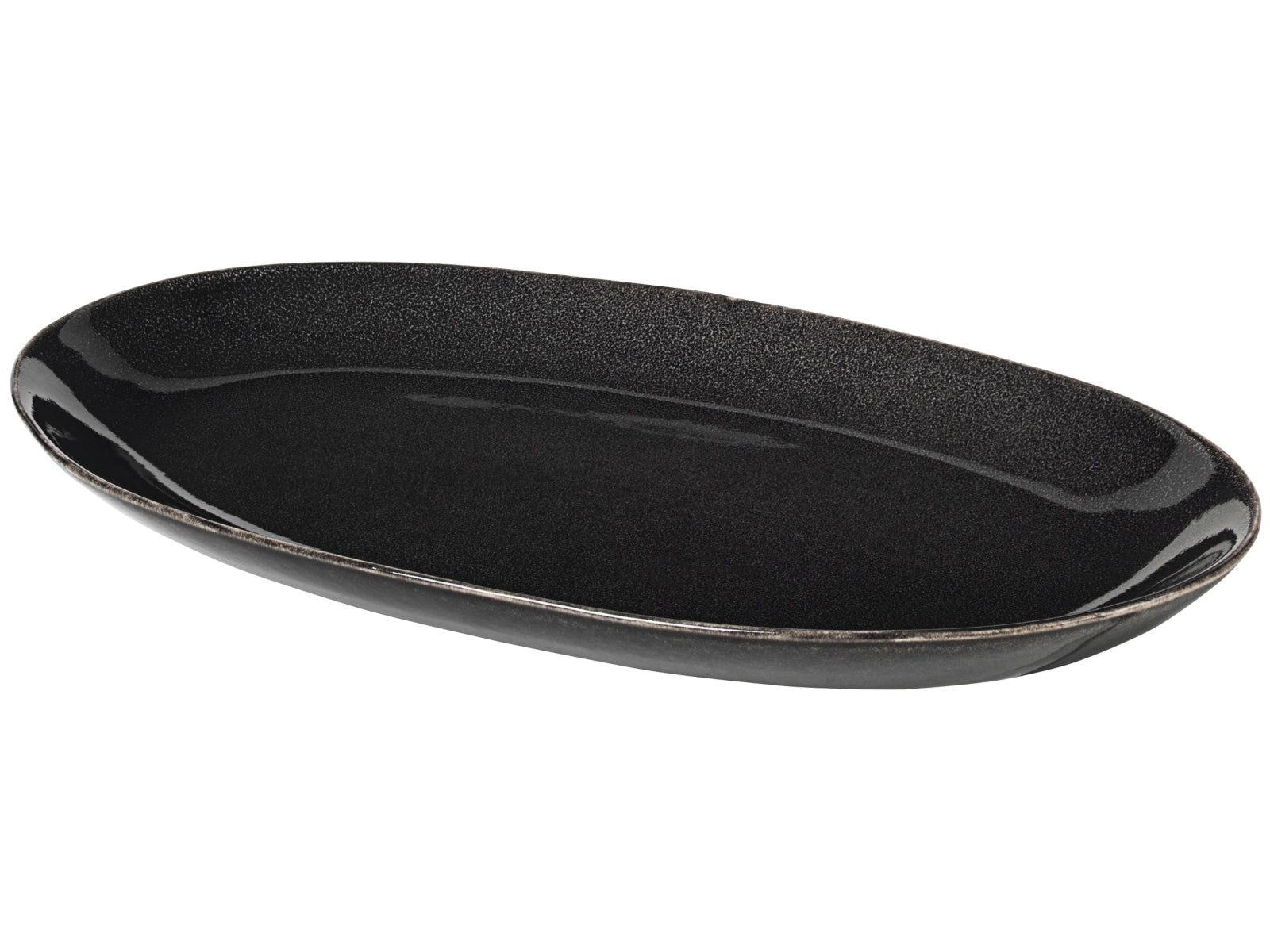 Broste Copenhagen NORDIC COAL Platte oval 30 cm