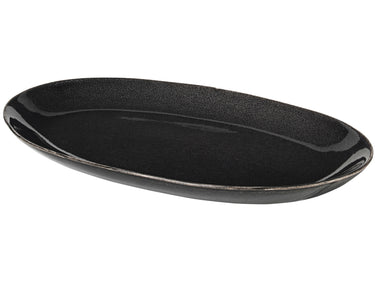 Broste Copenhagen NORDIC COAL Platte oval 30 cm