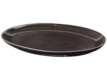 Broste Copenhagen NORDIC COAL Platte oval 35,5 cm