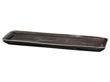 Broste Copenhagen NORDIC COAL Platte eckig 12,5 x 35 cm