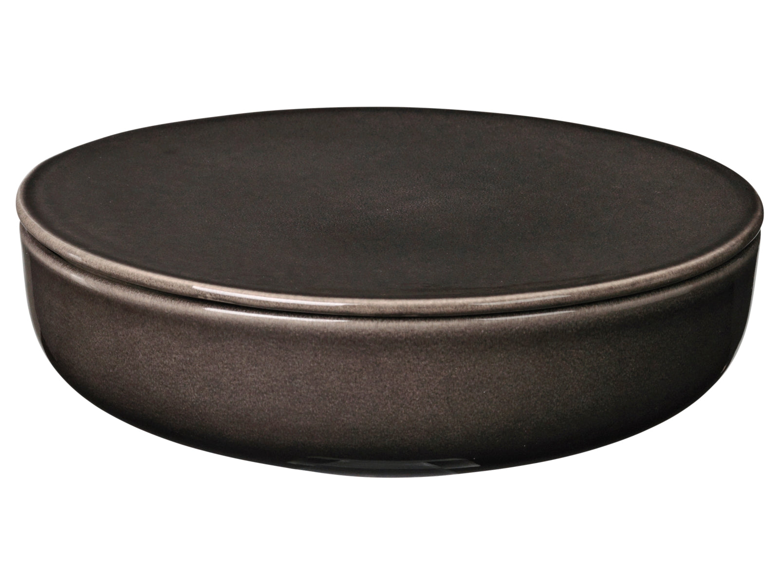 Broste Copenhagen NORDIC COAL Schale mit Deckel 17 x 5 cm