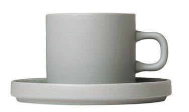 Blomus PILAR Mirage Grey Set 2 Kaffeetassen 4tlg.
