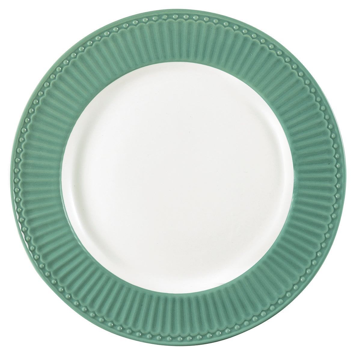 Greengate Alice Speiseteller dusty green 26,5 cm