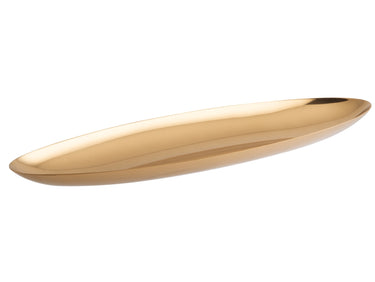 Sambonet Linea Q Edelstahl/PVD Gold Obstplatte Goccia Freisteller