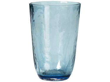 Broste Copenhagen HAMMERED Trinkglas 4tlg. blau 0,5 l