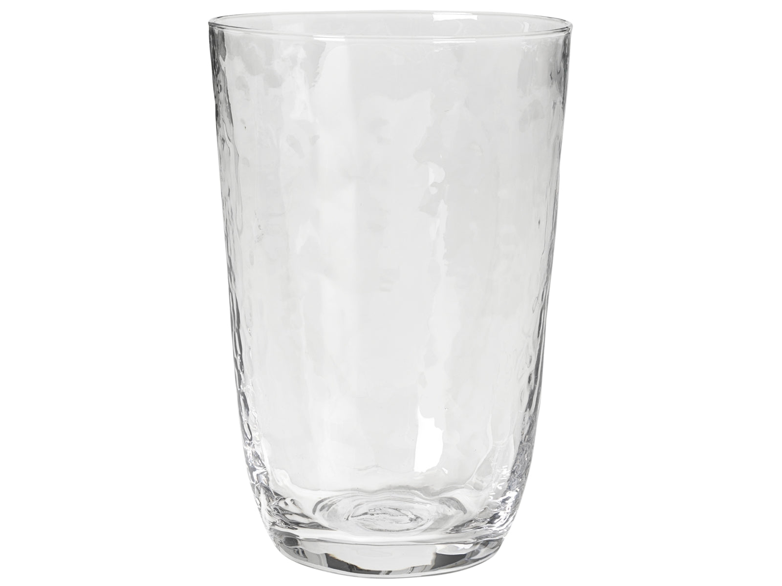 Broste Copenhagen HAMMERED Trinkglas 4tlg. klar 0,5 l