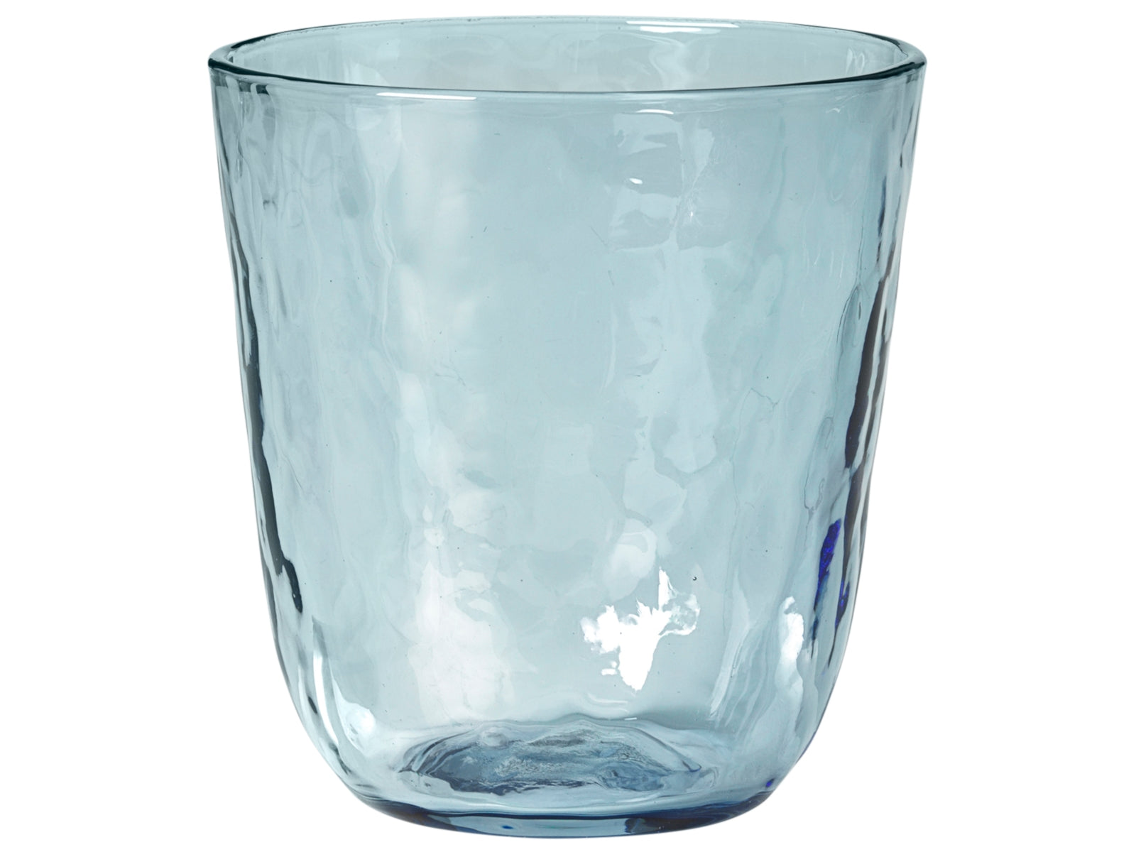 Broste Copenhagen HAMMERED Trinkglas 4tlg. blau 0,335 l