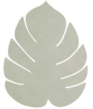 LIND DNA NUPO Tischset Monstera Leaf L olive green 42 x 35