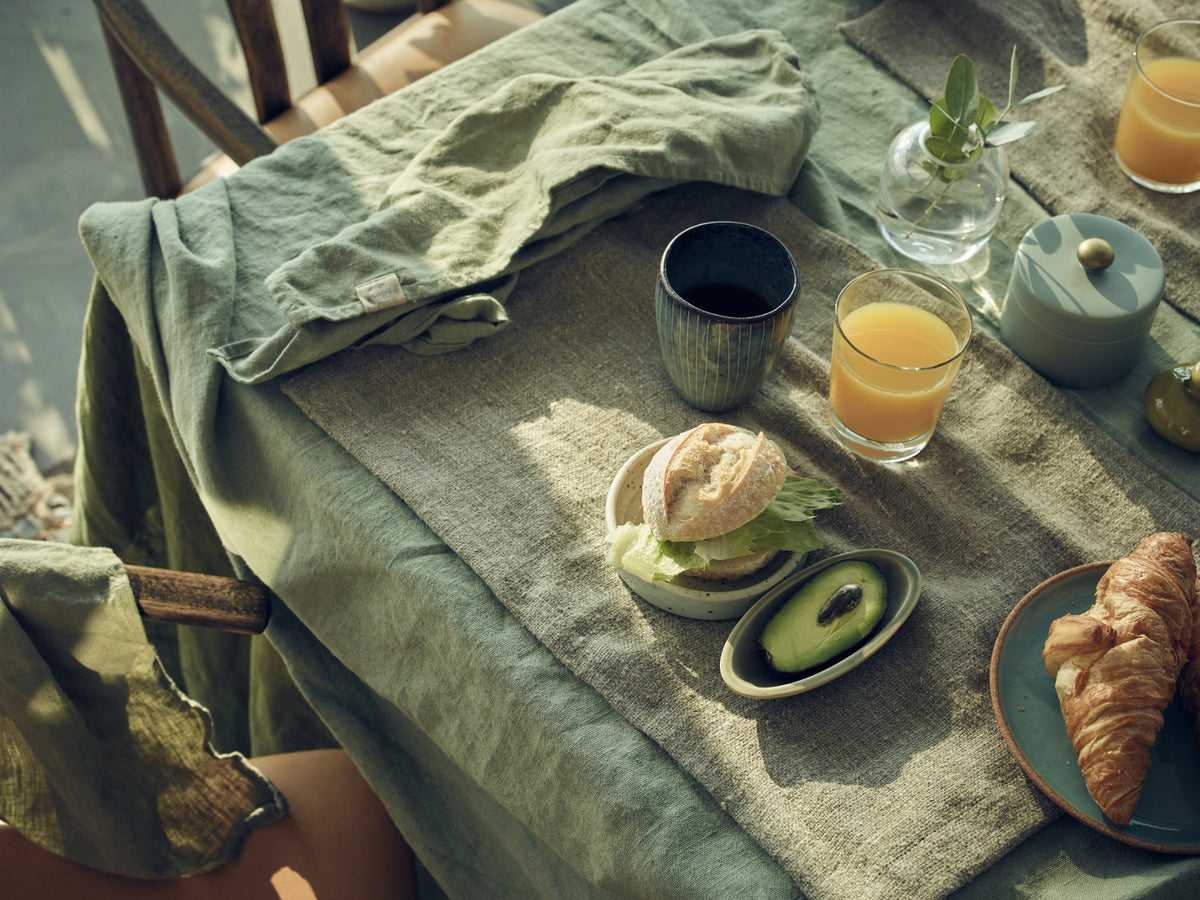 Lovely Linen Lovely Tischläufer Leinen avocado 47 x 150 cm