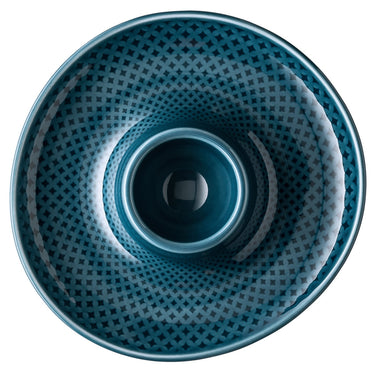 Rosenthal Junto Ocean Blue Eierbecher mit Ablage 13 cm