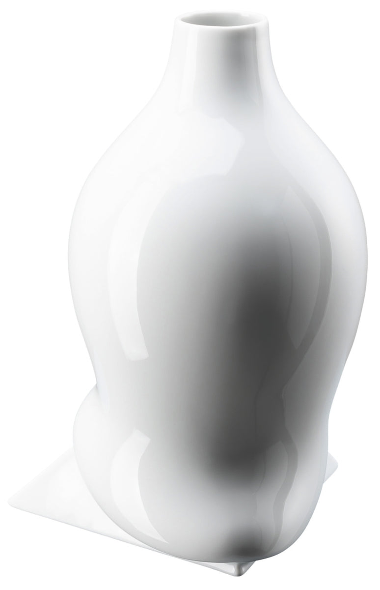Rosenthal Sirop Weiss glasiert Vase 28 cm