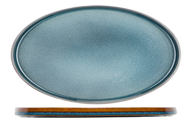 Cosy&Trendy Quintana Blue Teller flach oval 30,5 x 19 cm