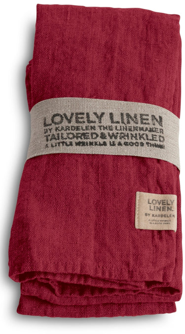 Lovely Linen Lovely Serviette Leinen cabernet 45x45cm (1 Stück)