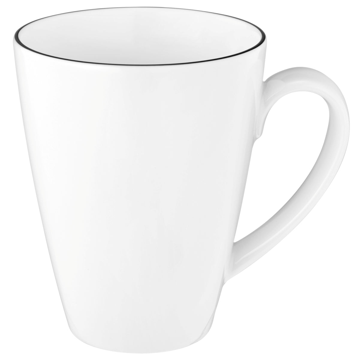 Seltmann Weiden Lido Black Line Becher mit Henkel Tambel 0,35 l