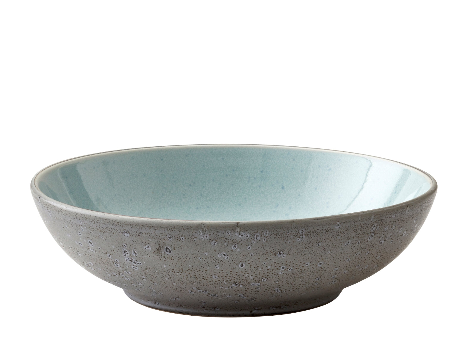 Bitz Pastateller matt grey / shiny light blue 20 cm