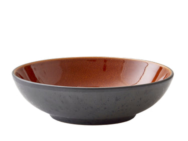 Bitz Pastateller matt black / shiny amber 20 cm