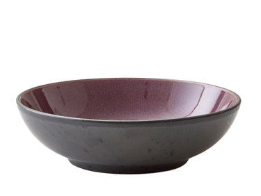 Bitz Pastateller matt black / shiny lilac 20 cm