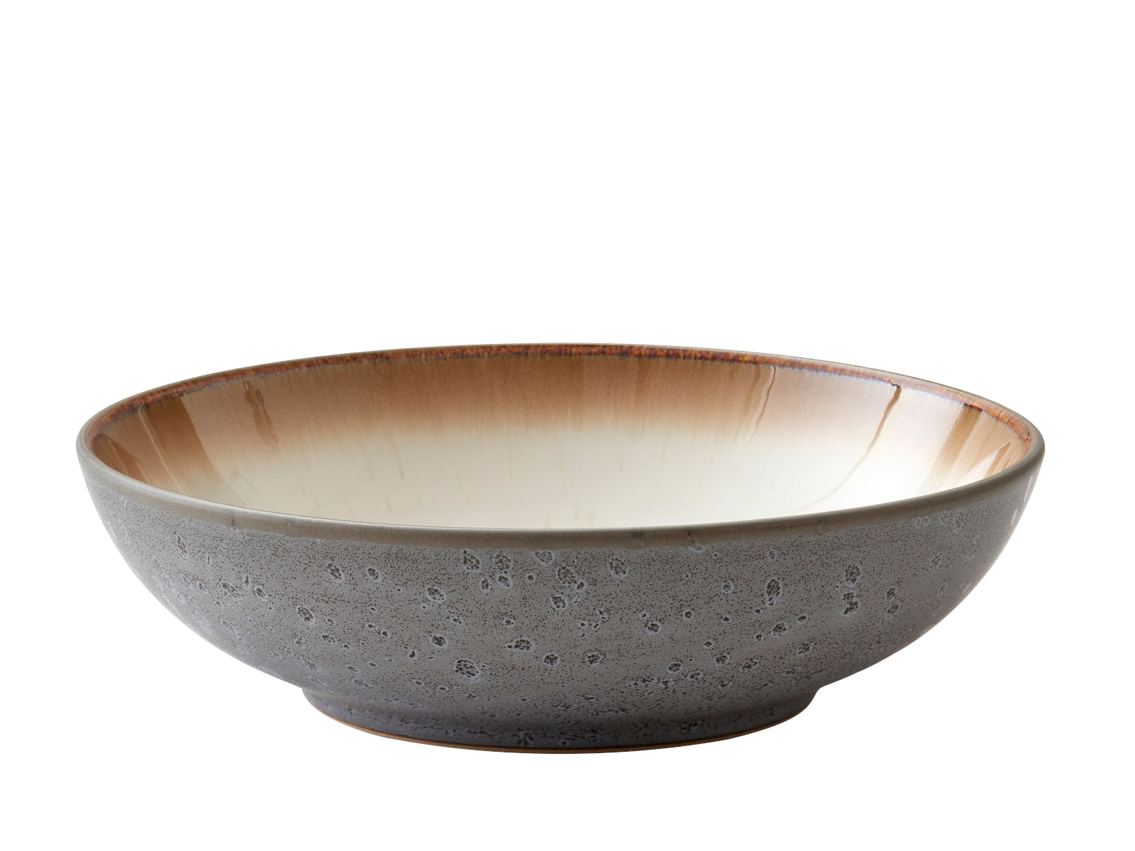 Bitz Pastateller matt grey / shiny cream 20 cm