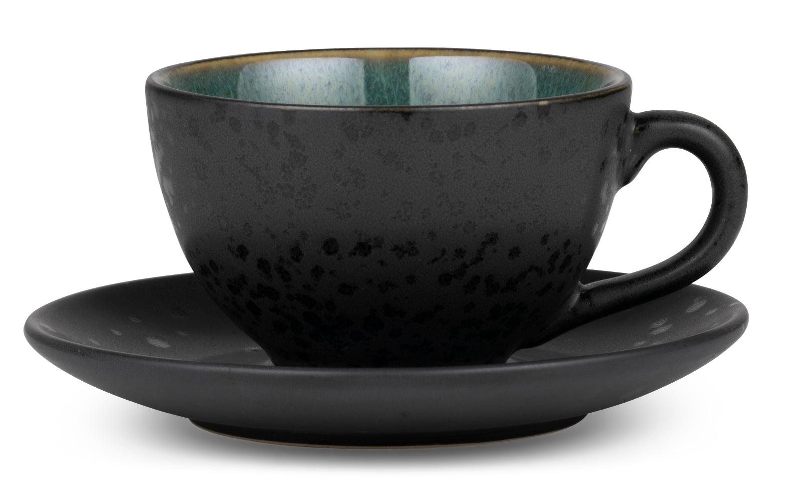 Bitz Tasse mit Untertasse black / green 0,24 l