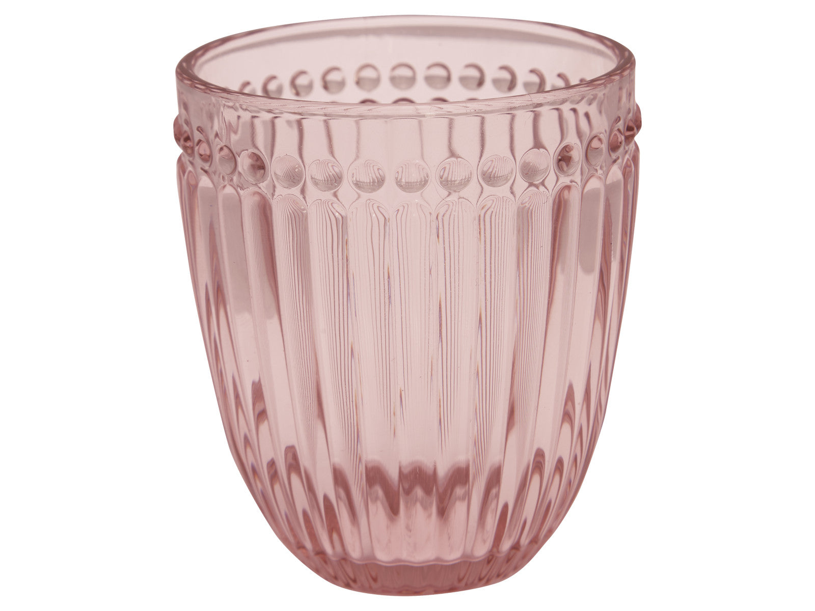 Greengate Alice Glass Water pale pink 9 cm