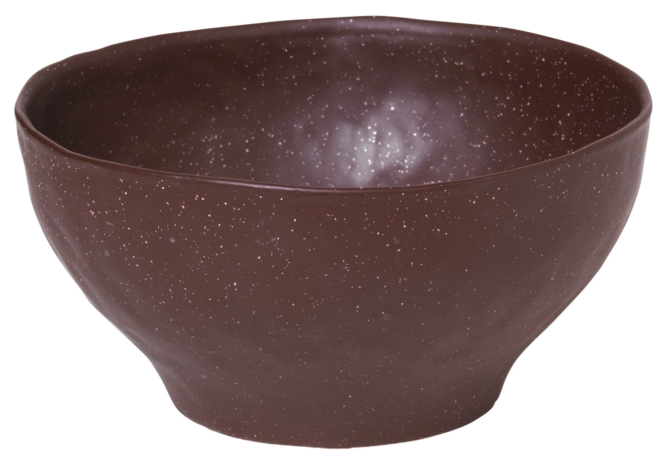 Broste Copenhagen Shape Puce Brown mit Struktur Schale 15 x 7,5 cm