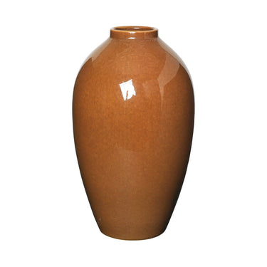Broste Copenhagen Ingrid Vase L Keramik Caramel Cafe 40 cm