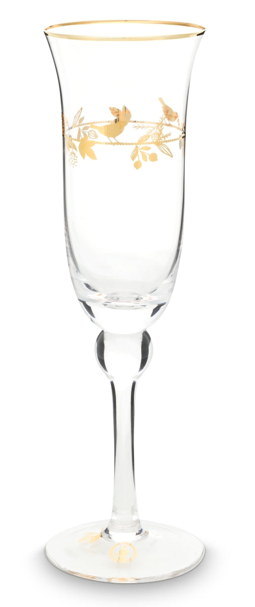PIP STUDIO Winter Wonderland Gold Champagnerglas 0,22 l